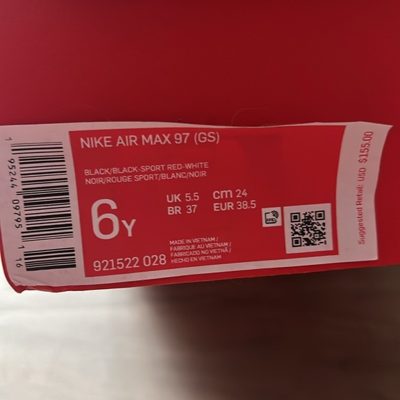 Nike Air Max 97 Black Boys size 6 , Women’s Size 7/7. - Picture 8 of 8